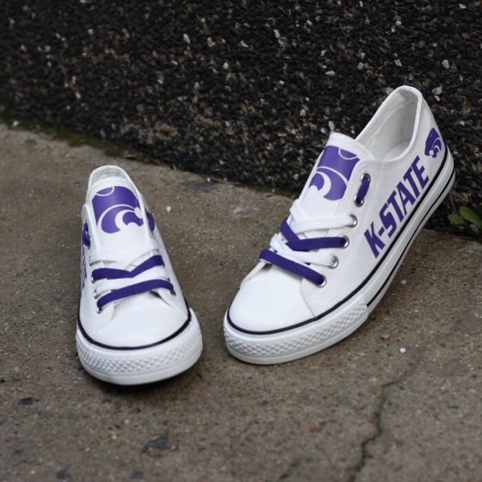 Novelty Design Kansas State Shoes Low Top Canvas Shoes