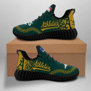 Oakland Athletics Custom Shoes Sport Sneakers Baseball Yeezy Boost