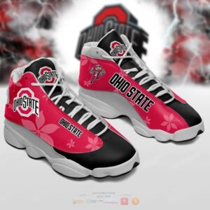 Ohio State Buckeyes Black Red Air Jordan 13 Shoes