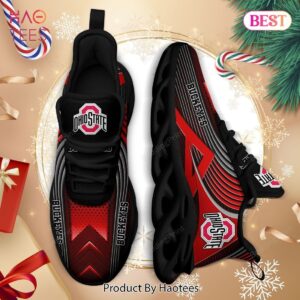 Ohio State Buckeyes NCAA Black Mix Red Max Soul Shoes
