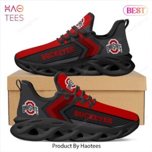 Ohio State Buckeyes NCAA Red Black Color Max Soul Shoes