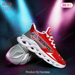 Ohio State Buckeyes NCAA Red Color Max Soul Shoes Fan Gift
