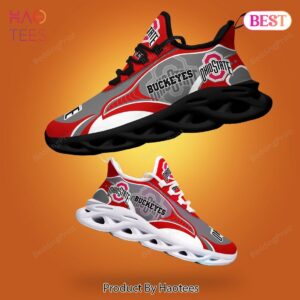 Ohio State Buckeyes NCAA Red Grey Color Max Soul Shoes