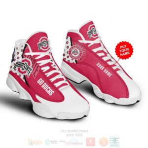 Ohio State Buckeyes Ncaa Custom Name Air Jordan 13 Shoes
