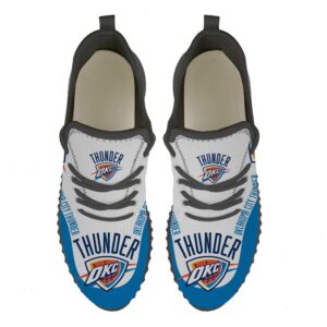 Oklahoma City Thunder Sneakers Big Logo Yeezy Shoes Art 537