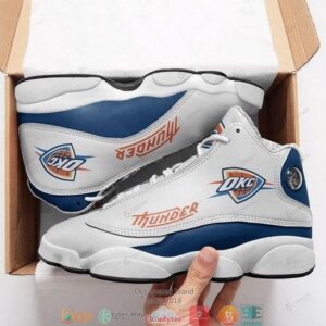 Oklahoma City Thunder Team Nba Football Air Jordan 13 Sneaker Shoes