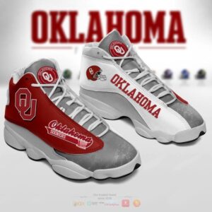 Oklahoma Sooners Grey Red Air Jordan 13 Shoes