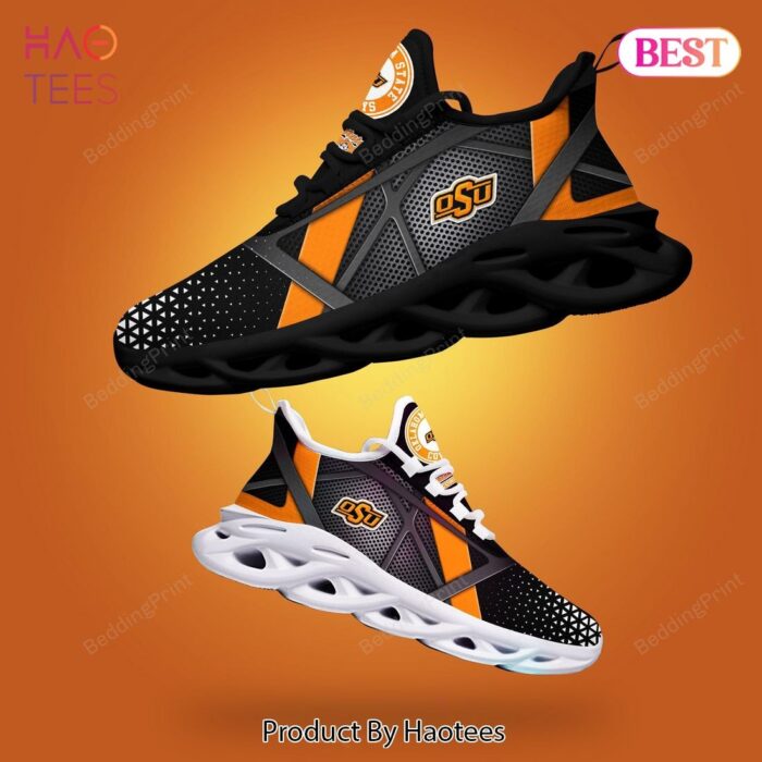 Oklahoma State Cowboys NCAA Black Gold Max Soul Shoes