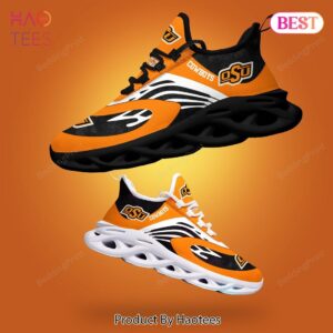 Oklahoma State Cowboys NCAA Hot Color Black Orange Max Soul Shoes