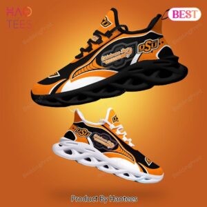 Oklahoma State Cowboys NCAA New Trend Black Orange Max Soul Shoes