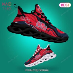 Ole Miss Rebels NCAA Blue Mix Red Max Soul Shoes