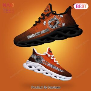 Oregon State Beavers Black Mix Orange Max Soul Shoes for NCAA Fans