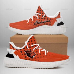 Oregon State Beavers Creative Yeezy Running Shoes Unisex Orange, Custom Shoes For Men And Women