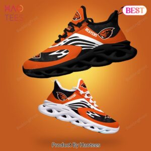 Oregon State Beavers NCAA Black Mix Orange Max Soul Shoes for Fan