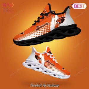 Oregon State Beavers NCAA White Mix Orange Max Soul Shoes for Fan