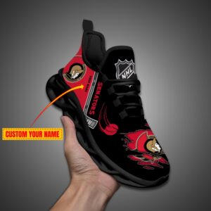 Ottawa Senators Personalized NHL Max Soul Shoes Ver 2