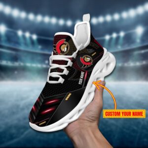 Ottawa Senators Personalized NHL Sport Black Max Soul Shoes