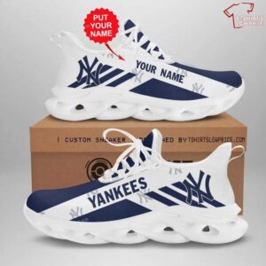 Personalize MLB New York Yankees Max Soul Sneakers Running Shoes