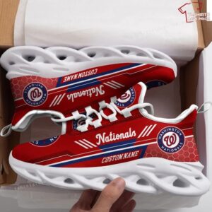 Personalize MLB Washington Nationals Max Soul Sneakers Running Shoes