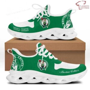 Personalize NBA Boston Celtics Green Max Soul Sneakers Sport Shoes