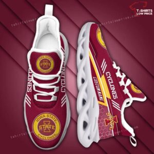 Personalize NCAA Iowa State Cyclones Cardinal Max Soul Sneakers Sport Shoes