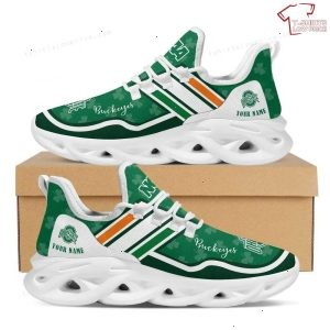 Personalize NCAA Ohio State Buckeyes Green Max Soul Sneakers Running Shoes