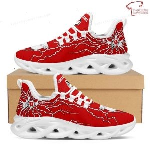 Personalize NCAA Utah Utes Lightning Red Max Soul Sneakers Running Shoes