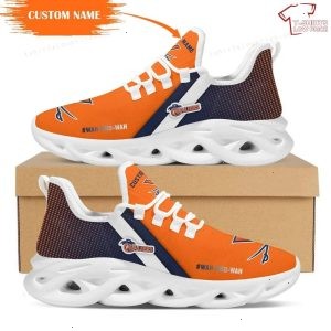 Personalize NCAA Virginia Cavaliers Orange Max Soul Sneakers Sport Shoes