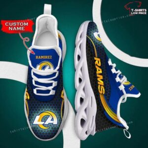 Personalize NFL Los Angeles Rams Limited Max Soul Sneakers Running Shoes