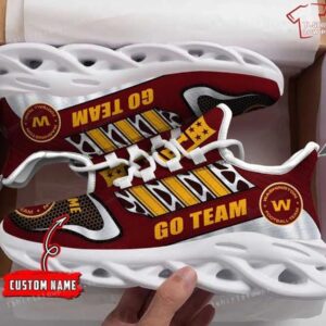 Personalize NFL Washington Commanders Go Team Max Soul Sneakers Running Shoes