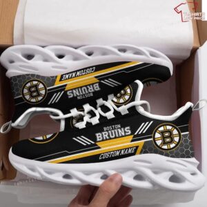 Personalize NHL Boston Bruins Max Soul Sneakers Running Shoes