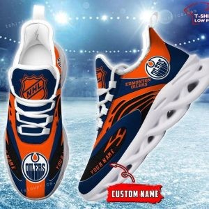 Personalize NHL Edmonton Oilers Max Soul Sneakers Running Shoes