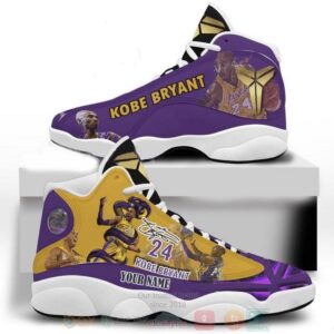 Personalized 24 Kobe Bryant Los Angeles Lakers Nba Custom Air Jordan 13 Shoes