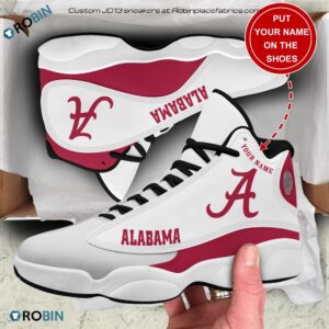 Personalized Alabama Crimson Tide Air Jordan 13 Shoes