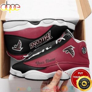 Personalized Atlanta Falcons NFL Big Logo Football Team 10 Air Jordan 13 Sneaker Shoes