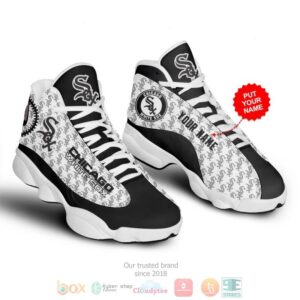 Personalized Chicago White Sox Mlb Baseball Custom Air Jordan 13 Shoes
