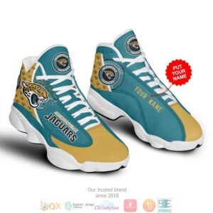 Personalized Jacksonville Jaguars Nfl 5 Football Air Jordan 13 Sneaker Shoes