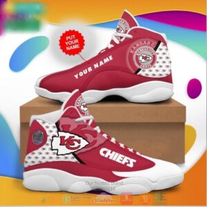Personalized Kansas City Chiefs Nfl Team Custom Air Jordan 13 Shoes