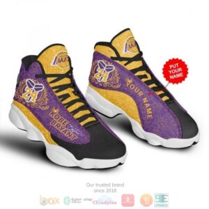 Personalized Kobe Bryant Los Angeles Lakers Custom Air Jordan 13 Shoes