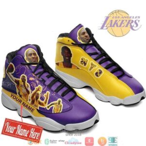 Personalized Kobe Bryant Los Angeles Lakers Nba Air Jordan 13 Sneaker Shoes