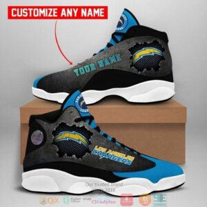 Personalized Los Angeles Chargers Nfl Football Team Air Jordan 13 Sneaker Shoes