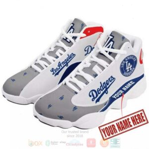 Personalized Los Angeles Dodgers Mlb Team Custom Air Jordan 13 Shoes