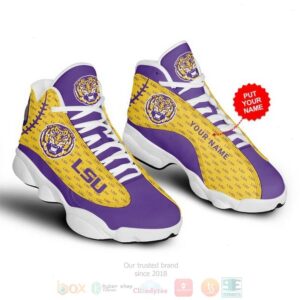 Personalized Lsu Tigers Nfl Custom Air Jordan 13 Shoes