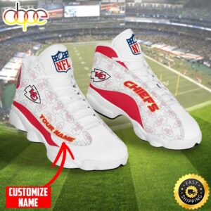 Personalized NFL Kansas City Chiefs Air Jordan 13 Shoes