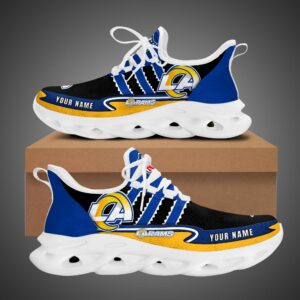 Personalized NFL Los Angeles Rams Max Soul Shoes