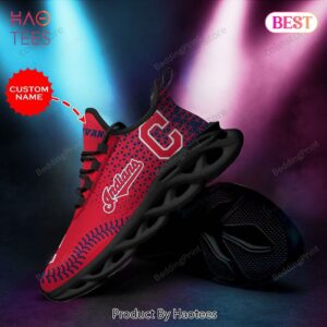 Personalized Name Cleveland Indians MLB Max Soul Shoes