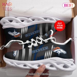 Personalized Name Denver Broncos NFL Max Soul Shoes