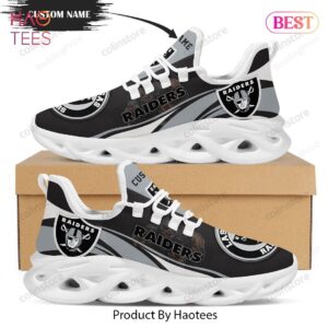 Personalized Name Las Vegas Raiders NFL Max Soul Shoes