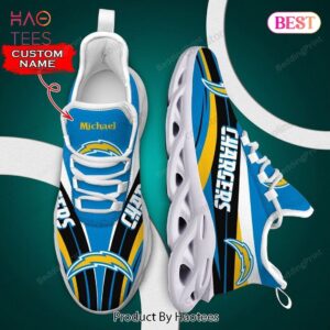 Personalized Name Los Angeles Chargers NFL Max Soul Shoes