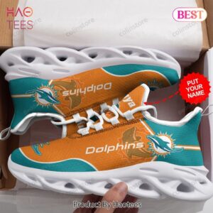 Personalized Name Miami Dolphins NFL Max Soul Shoes